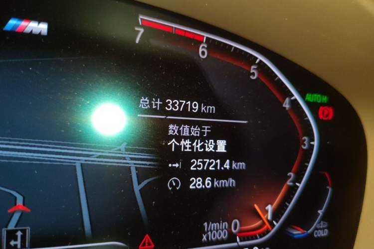 Used BMW 5 Series 2022 525Li M Sport Package Odometer Close Up