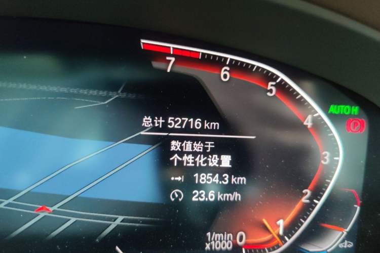 Used BMW 5 Series 2022 530Li Leading Luxury Package Odometer Close Up