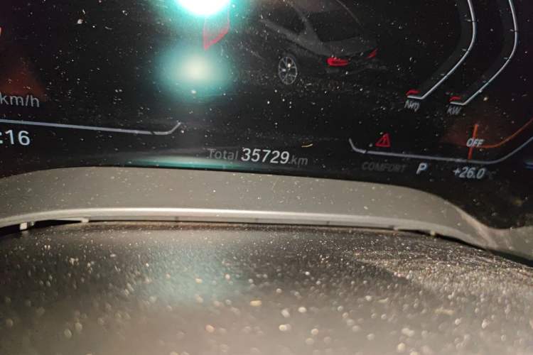 Used BMW 5 Series 2022 525i M Sport Package Odometer Close Up