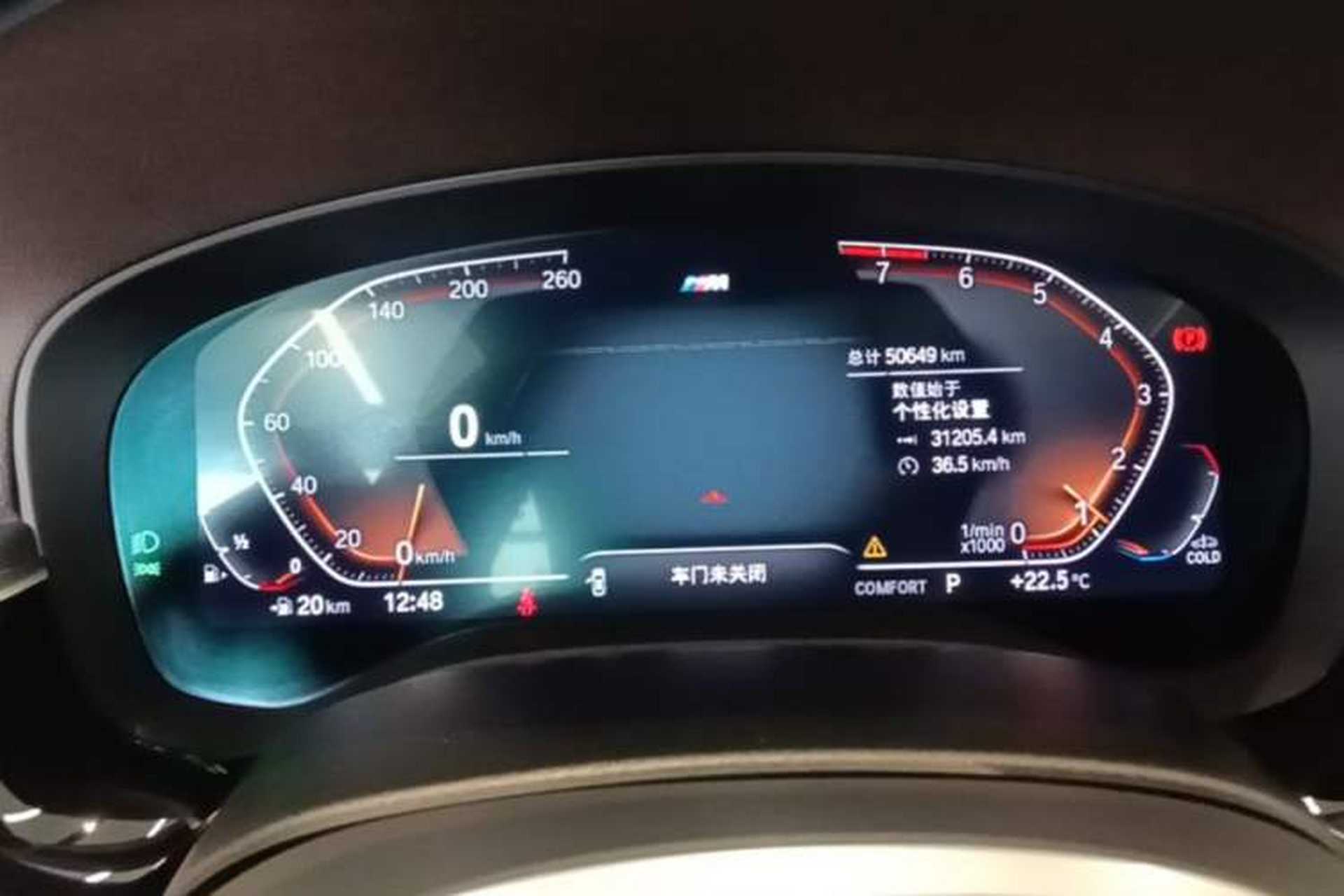 Used BMW 5 Series 2022 530Li xDrive M Sport Package Odometer Close Up