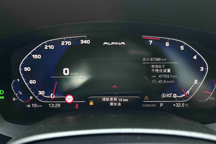 Used BMW 5 Series 2022 530Li Luxury Edition M Sport Package Odometer Close Up