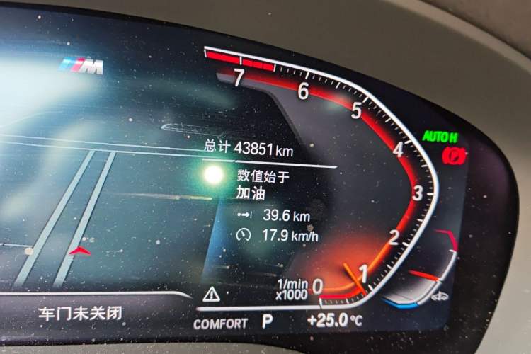 Used BMW 5 Series 2022 530Li Leading Model M Sport Package Odometer Close Up