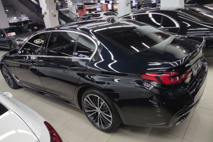 Used BMW 5 Series 2022 Second Facelift 530Li Leading Edition M Sport Package Rear Left 45 Deg