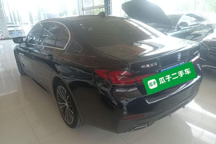 Used BMW 5 Series 2022 Second Facelift 530Li Leading Edition M Sport Package Rear Left 45 Deg