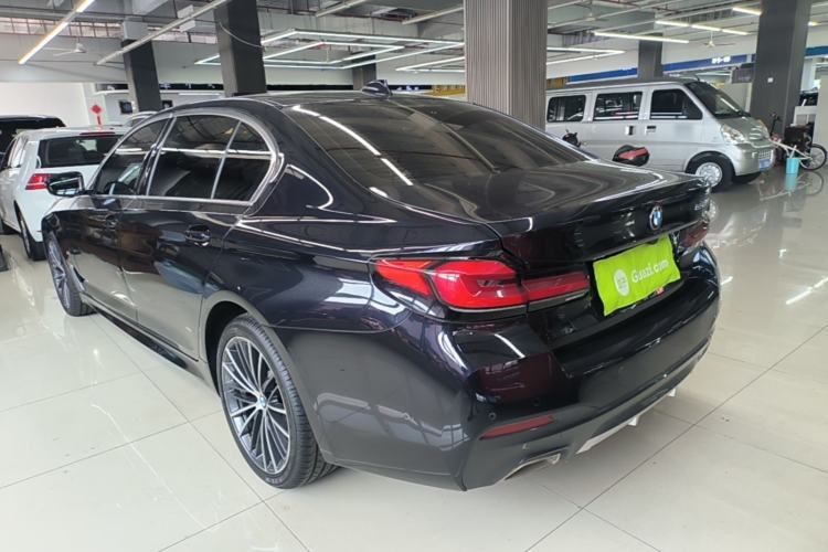 Used BMW 5 Series 2022 Second Facelift 530Li Leading Edition M Sport Package Rear Left 45 Deg