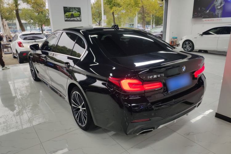 Used BMW 5 Series 2022 Second Facelift 530Li Leading Edition M Sport Package Rear Left 45 Deg