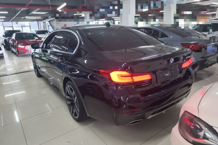 Used BMW 5 Series 2022 Second Facelift 530Li Leading Edition M Sport Package Rear Left 45 Deg