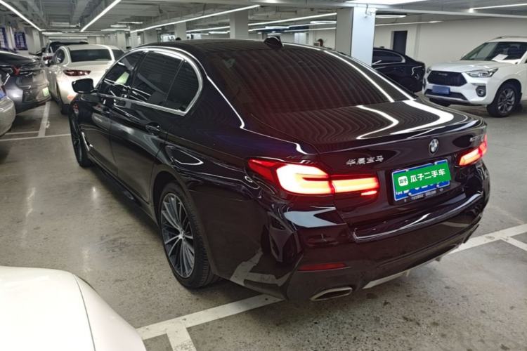Used BMW 5 Series 2022 Second Facelift 530Li Leading Edition M Sport Package Rear Left 45 Deg