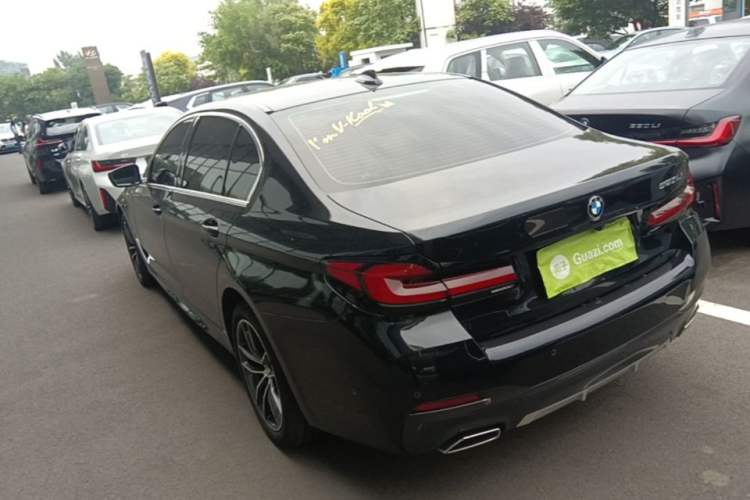 Used BMW 5 Series 2022 Second Facelift 525Li M Sport Package Rear Left 45 Deg