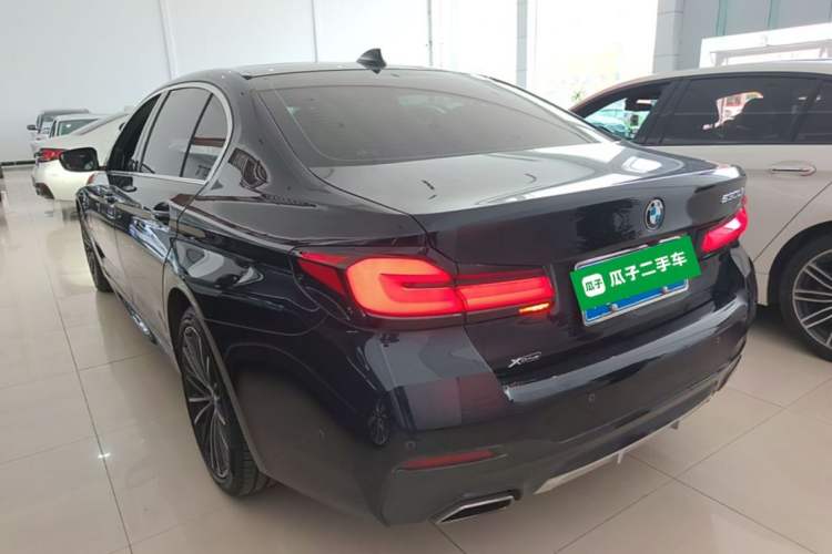 Used BMW 5 Series 2022 Second Facelift 530Li xDrive M Sport Package Rear Left 45 Deg