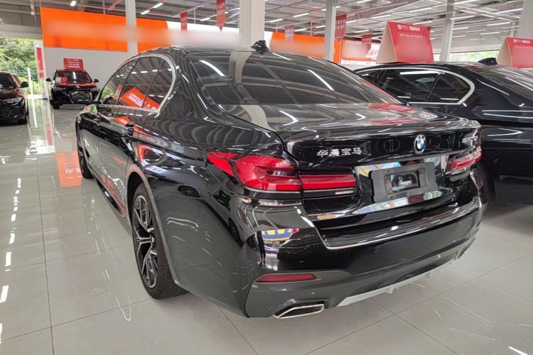 Used BMW 5 Series 2022 Restyled 530Li Luxury Edition M Sport Package Rear Left 45 Deg