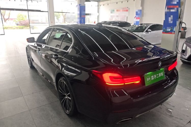 Used BMW 5 Series 2022 Second Facelift 530Li Leading Edition M Sport Package Rear Left 45 Deg