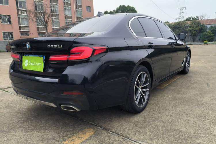 Used BMW 5 Series 2022 Second Facelift 525Li M Sport Package Rear Right 45 Deg