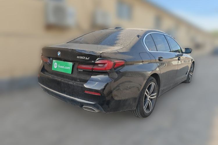 Used BMW 5 Series 2022 Updated 530Li Leading Edition Luxury Package Rear Right 45 Deg