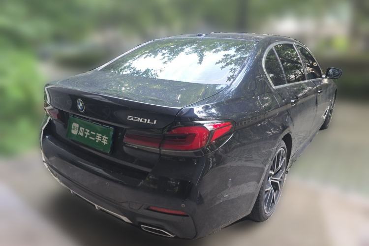 Used BMW 5 Series 2022 Second Facelift 530Li Luxury Version M Sport Package Rear Right 45 Deg