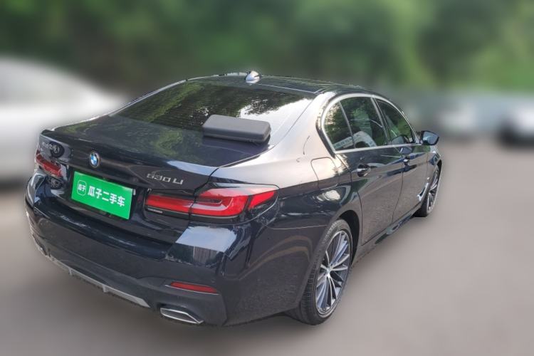 Used BMW 5 Series 2022 Second Facelift 530Li Leading Edition M Sport Package Rear Right 45 Deg