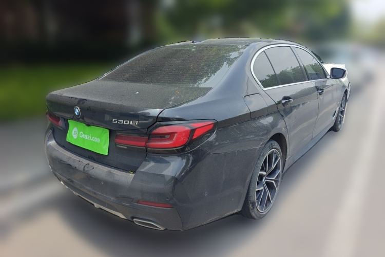 Used BMW 5 Series 2022 530Li Luxury Edition M Sport Package Rear Right 45 Deg