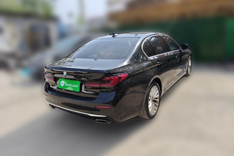 Used BMW 5 Series 2022 Second Facelift 525Li Luxury Package Rear Right 45 Deg