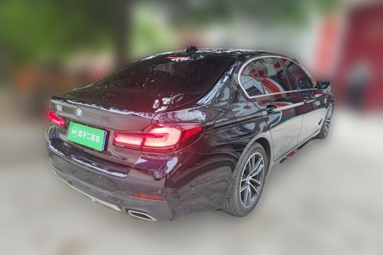 Used BMW 5 Series 2022 Second Facelift 525Li M Sport Package Rear Right 45 Deg