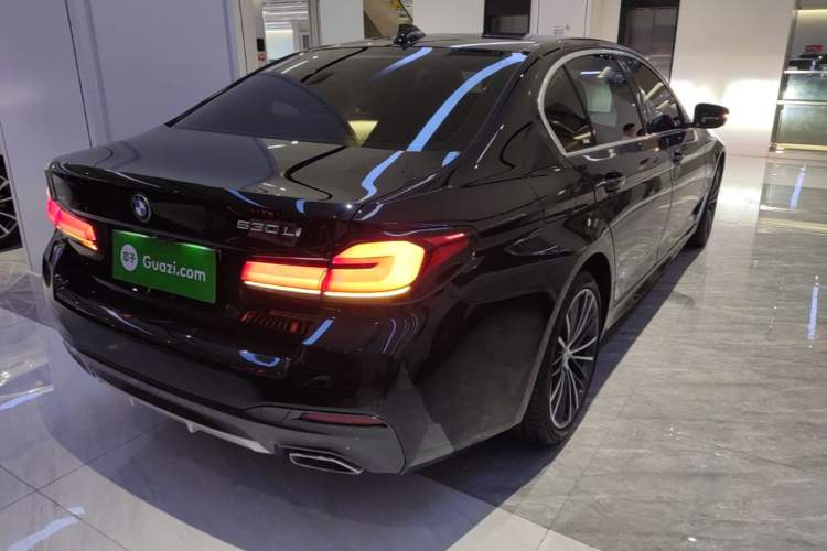 Used BMW 5 Series 2022 Second Facelift 530Li Leading Edition M Sport Package Rear Right 45 Deg