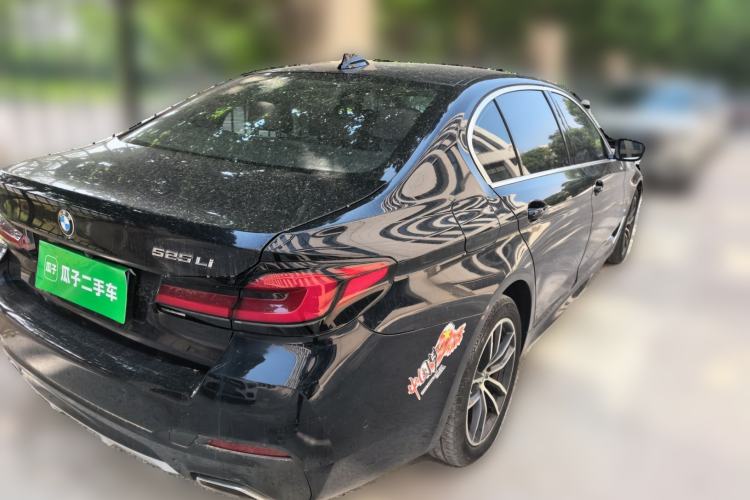 Used BMW 5 Series 2022 Second Facelift 525Li M Sport Package Rear Right 45 Deg