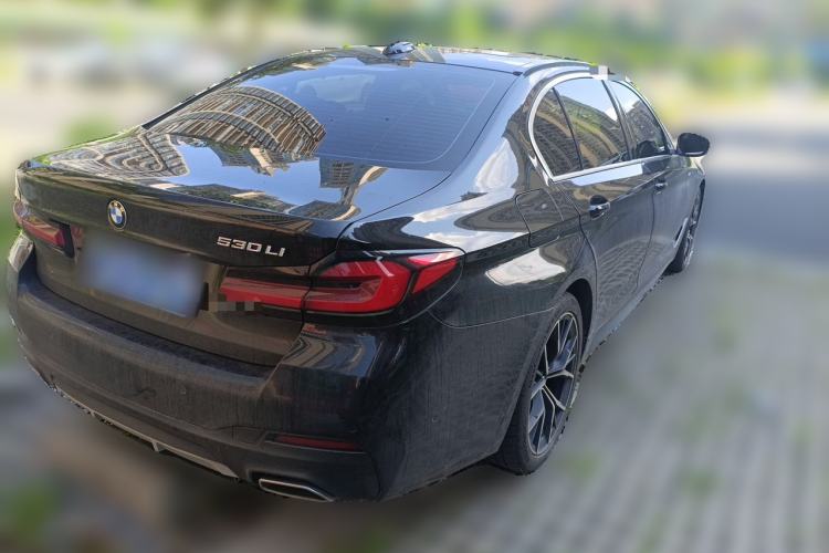 Used BMW 5 Series 2022 Restyled 530Li Luxury Edition M Sport Package Rear Right 45 Deg