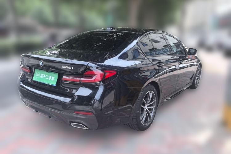 Used BMW 5 Series 2022 Second Facelift 525i M Sport Package Rear Right 45 Deg