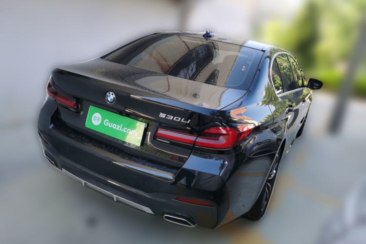Used BMW 5 Series 2022 Second Facelift 525Li M Sport Package Rear Right 45 Deg