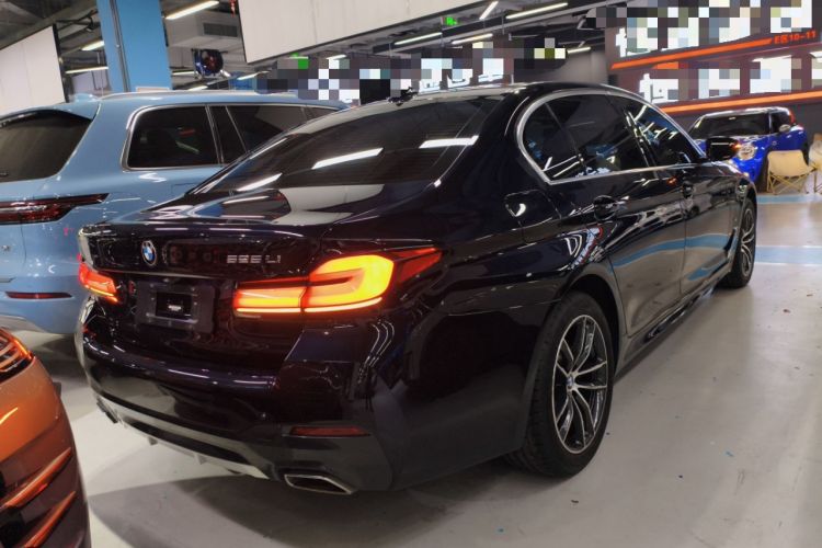 Used BMW 5 Series 2022 Second Facelift 525Li M Sport Package Rear Right 45 Deg