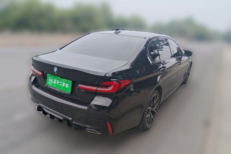 Used BMW 5 Series 2022 Second Facelift 530Li Luxury Version M Sport Package Rear Right 45 Deg