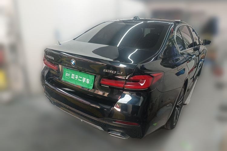 Used BMW 5 Series 2022 Second Facelift 530Li Leading Edition M Sport Package Rear Right 45 Deg