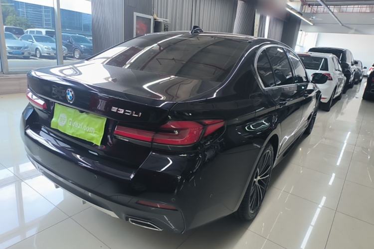 Used BMW 5 Series 2022 Second Facelift 530Li Leading Edition M Sport Package Rear Right 45 Deg