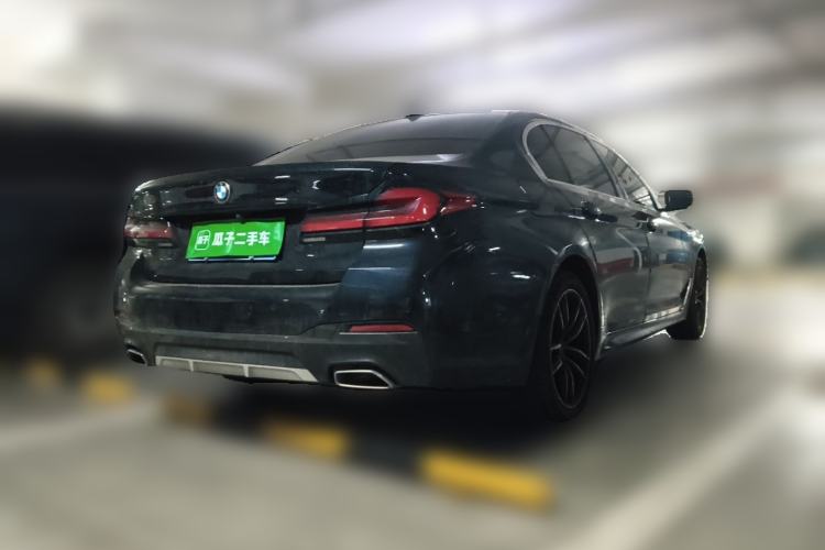Used BMW 5 Series 2022 Second Facelift 525Li M Sport Package Rear Right 45 Deg