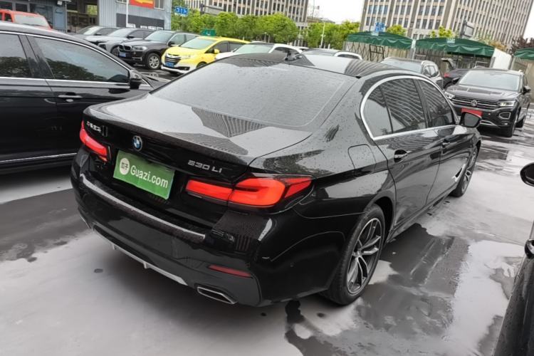 Used BMW 5 Series 2022 Second Facelift 525Li M Sport Package Rear Right 45 Deg