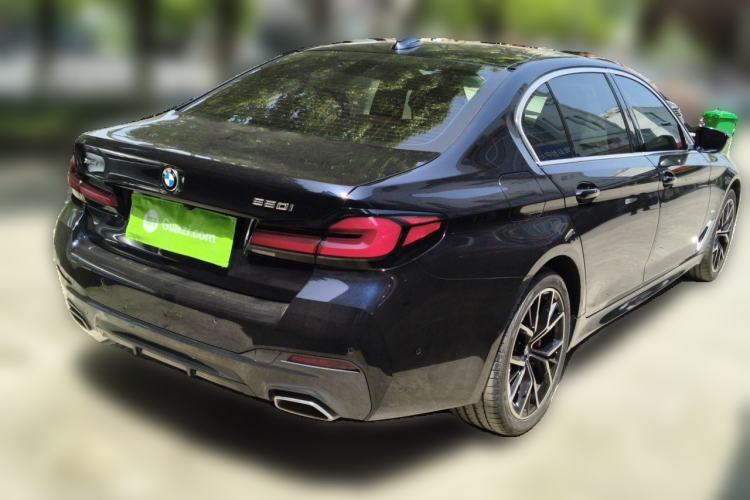 Used BMW 5 Series 2022 Second Facelift 525Li M Sport Package Rear Right 45 Deg