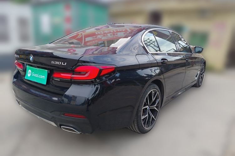Used BMW 5 Series 2022 Second Facelift 530Li Luxury Version M Sport Package Rear Right 45 Deg