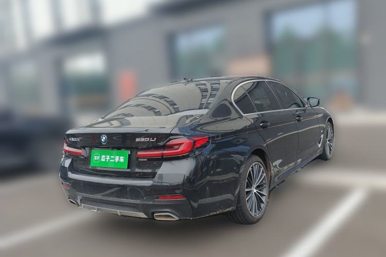 Used BMW 5 Series 2022 530Li Leading Model M Sport Package Rear Right 45 Deg