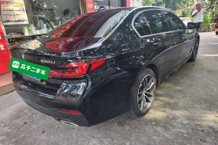 Used BMW 5 Series 2022 Restyled 525Li M Sport Package Rear Right 45 Deg