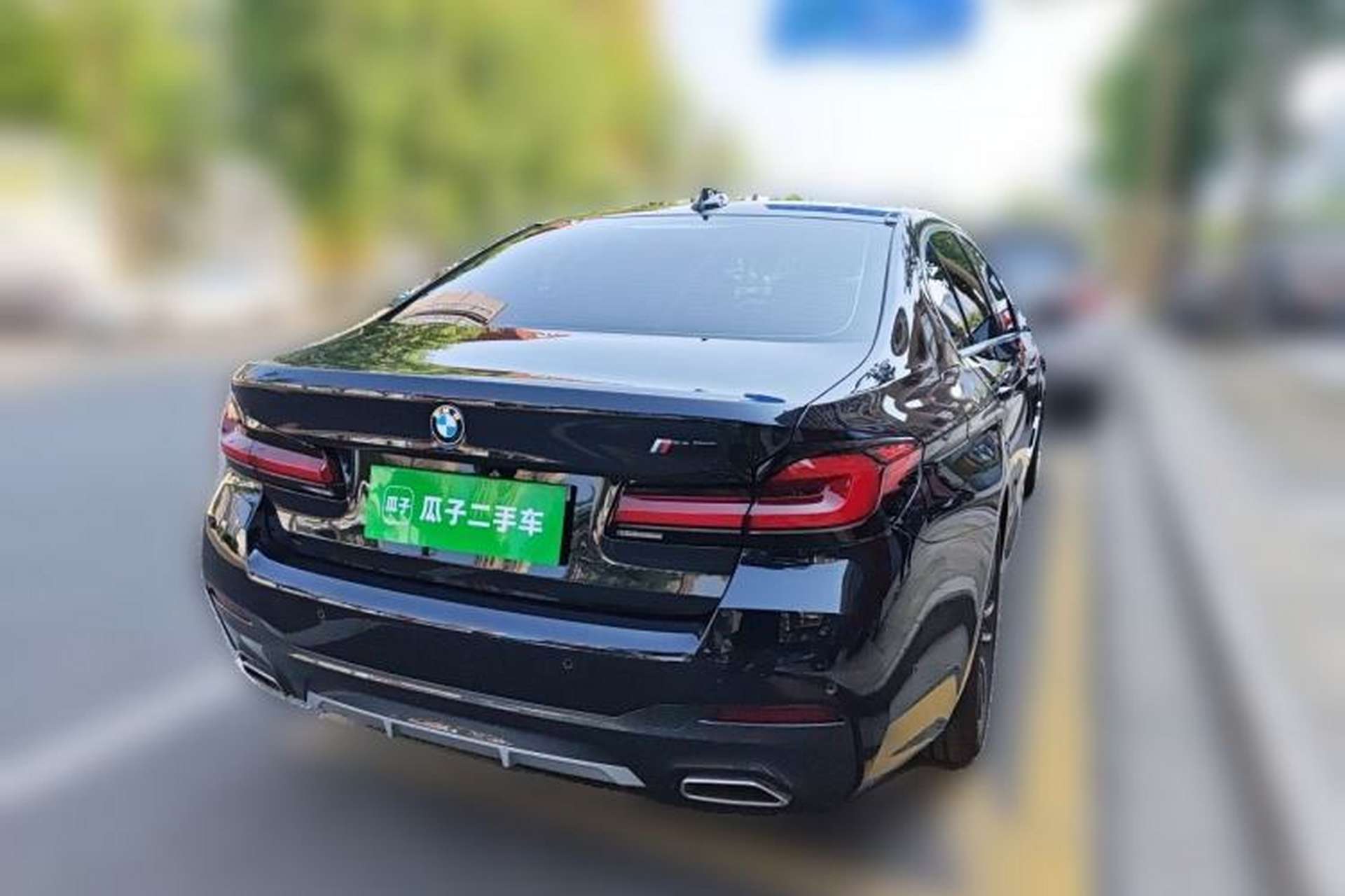 Used BMW 5 Series 2022 Second Facelift 525Li M Sport Package Rear Right 45 Deg