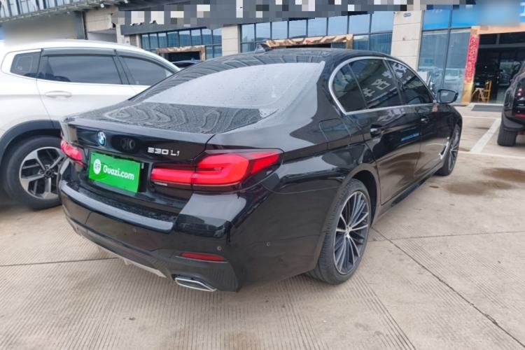 Used BMW 5 Series 2022 Second Facelift 530Li Leading Edition M Sport Package Rear Right 45 Deg
