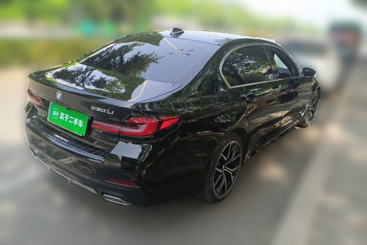 Used BMW 5 Series 2022 Second Facelift 530Li Luxury Version M Sport Package Rear Right 45 Deg