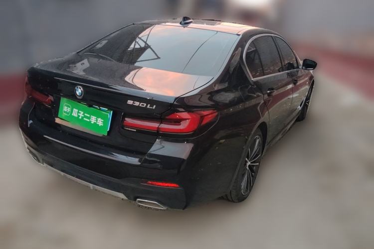 Used BMW 5 Series 2022 Second Facelift 530Li Leading Edition M Sport Package Rear Right 45 Deg
