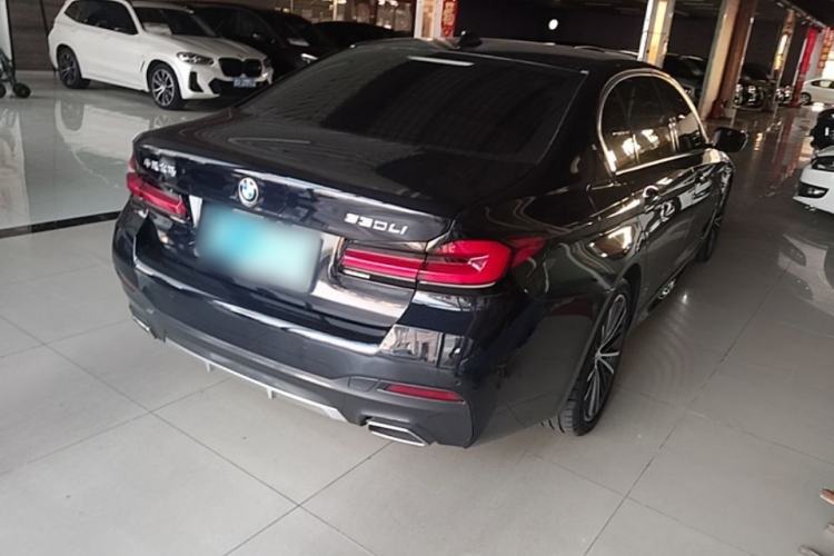 Used BMW 5 Series 2022 Second Facelift 525Li M Sport Package Rear Right 45 Deg