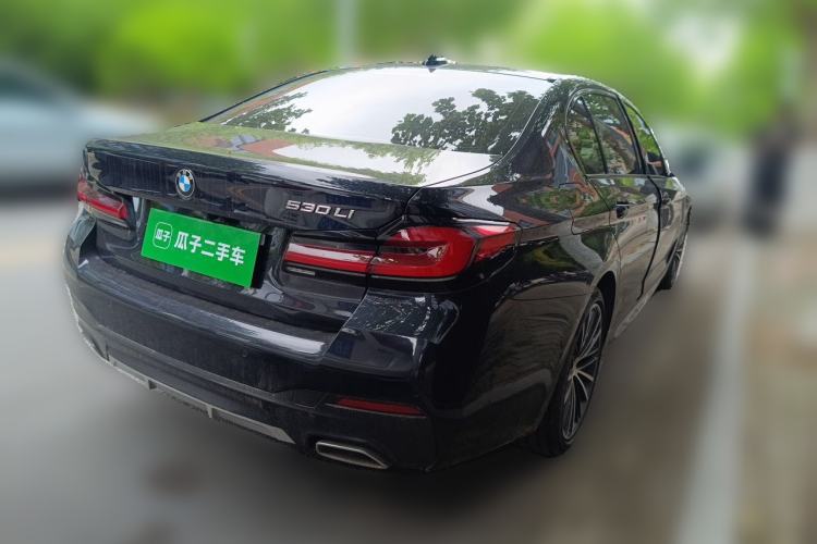 Used BMW 5 Series 2022 Restyled 530Li Leading Edition M Sport Package Rear Right 45 Deg