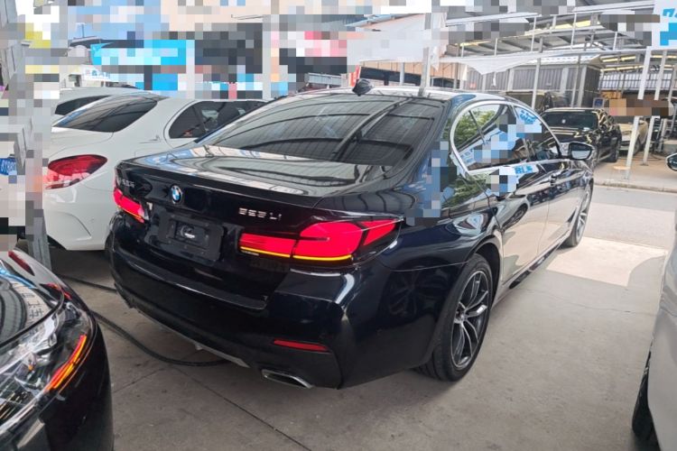 Used BMW 5 Series 2022 Second Facelift 525Li M Sport Package Rear Right 45 Deg