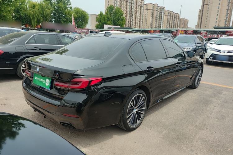 Used BMW 5 Series 2022 Second Facelift 530Li Leading Edition M Sport Package Rear Right 45 Deg