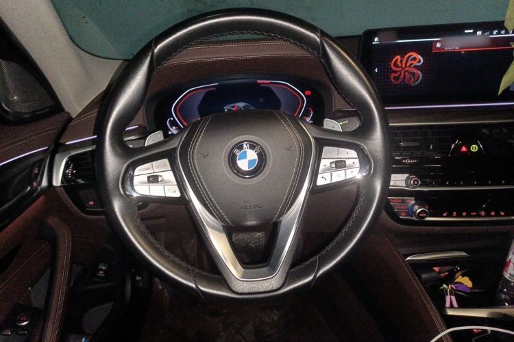 Used BMW 5 Series 2022 Updated 530Li Leading Edition Luxury Package Steering Wheel