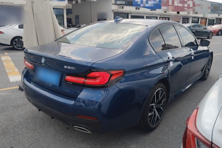 Used BMW 5 Series 2022 Second Facelift 530i M Sport Package Rear Right 45 Deg
