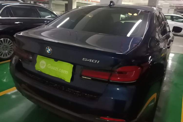 Used BMW 5 Series 2022 Second Facelift 540i Sport Line M Sport Package Rear Right 45 Deg