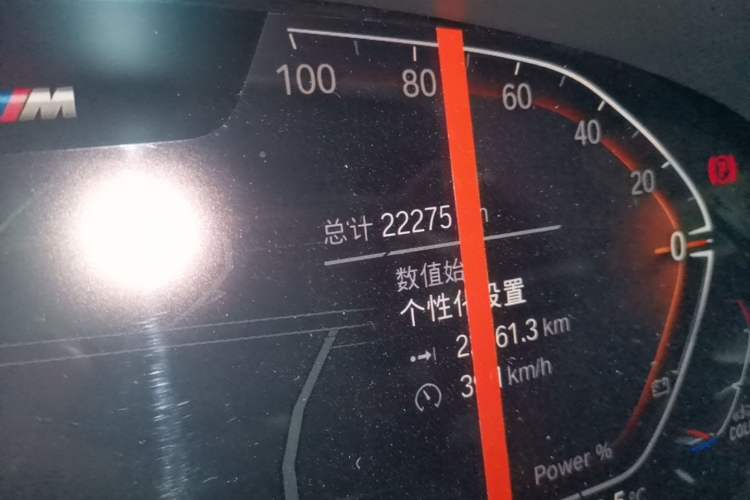 Used BMW 5 Series 2022 Updated 530i M Sport Package Odometer Close Up